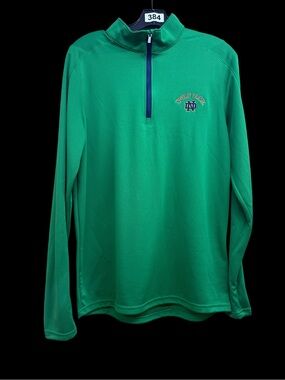 Under Armour Notre Dame Green Quarter-Zip Pullover